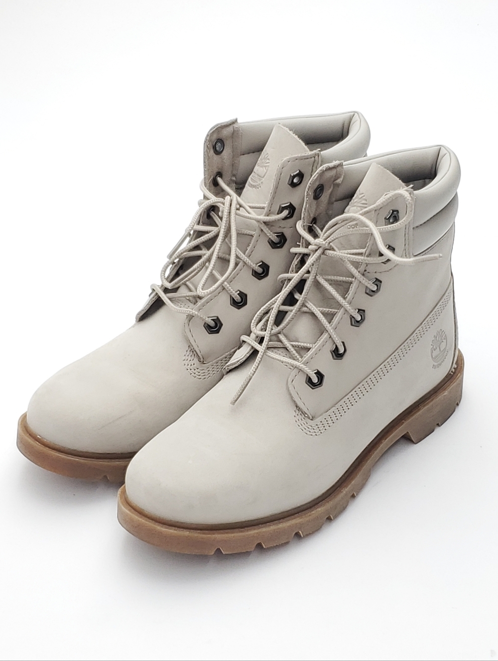 NEW Timberland Women Linden Woods Lace-up 6-Inch Light Taupe Combat boots size 9 - Picture 3 of 11